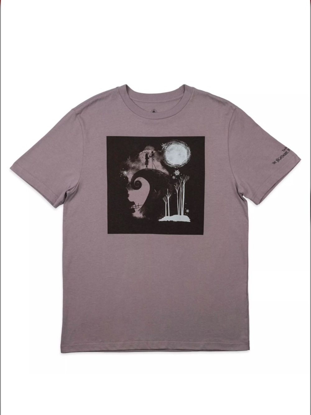 Jack skellington Disney Short Sleeve- Dusty Mauve with Black & White Print